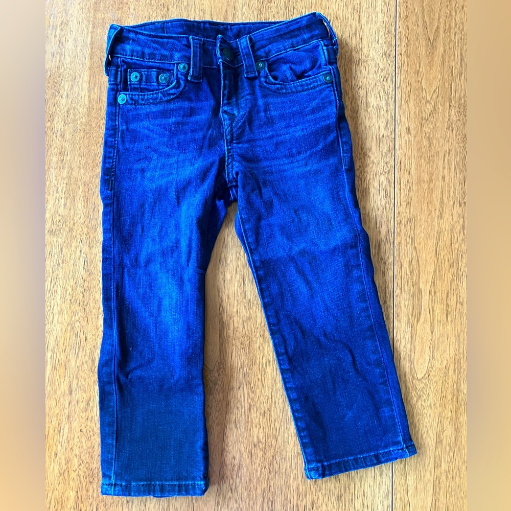 True Religion | dark wash blue jeans | 3t